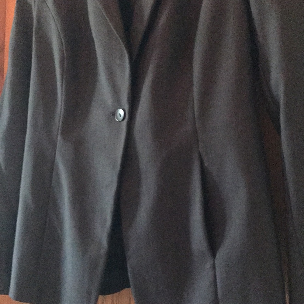 Express Black One Button Fitted Jacket - image 5